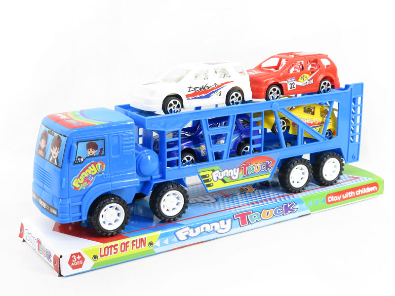 Friction Double Deck Trailer toys