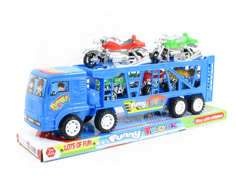 Friction Double Deck Trailer toys