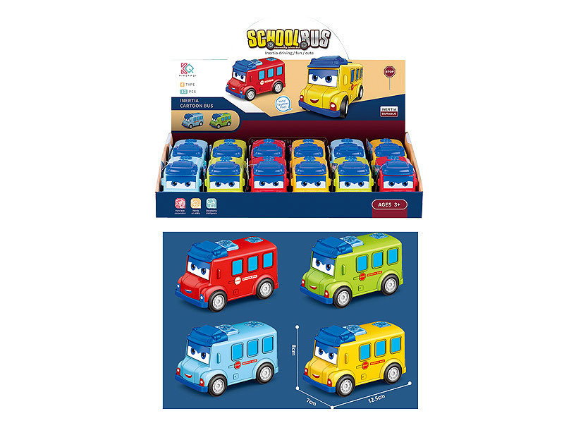 Friction School Bus(12in1) toys