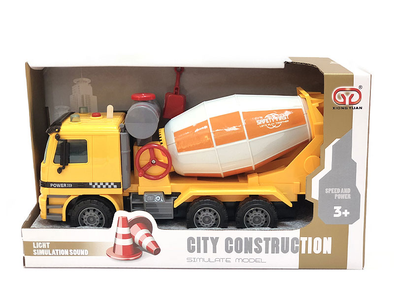 1:16 Friction Cement Truck W/L_S toys