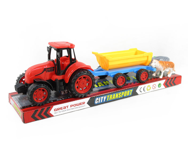 Friction Farmer Truck Tow Animals(3C) toys