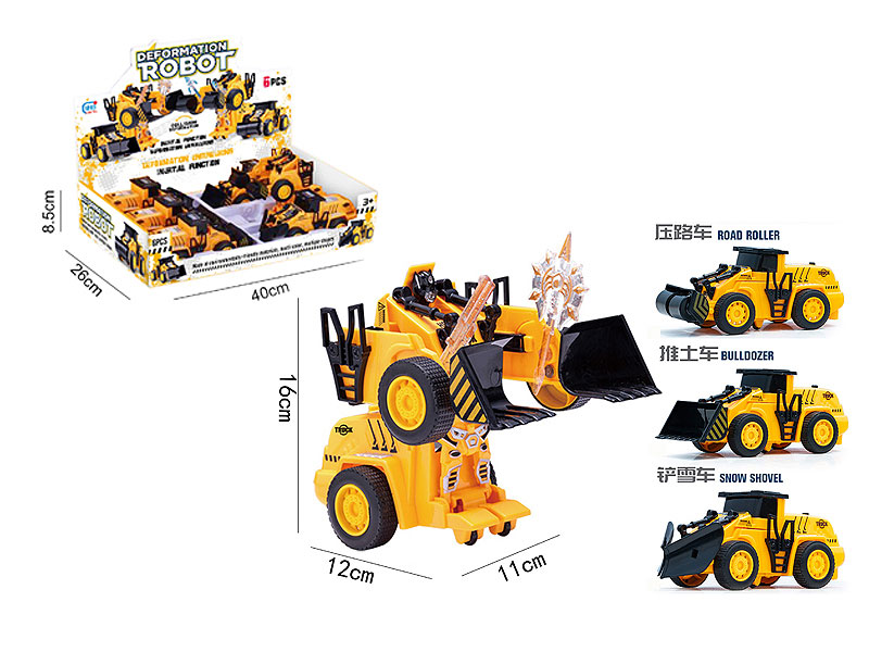 Friction Transforms Construction Truck(6in1) toys