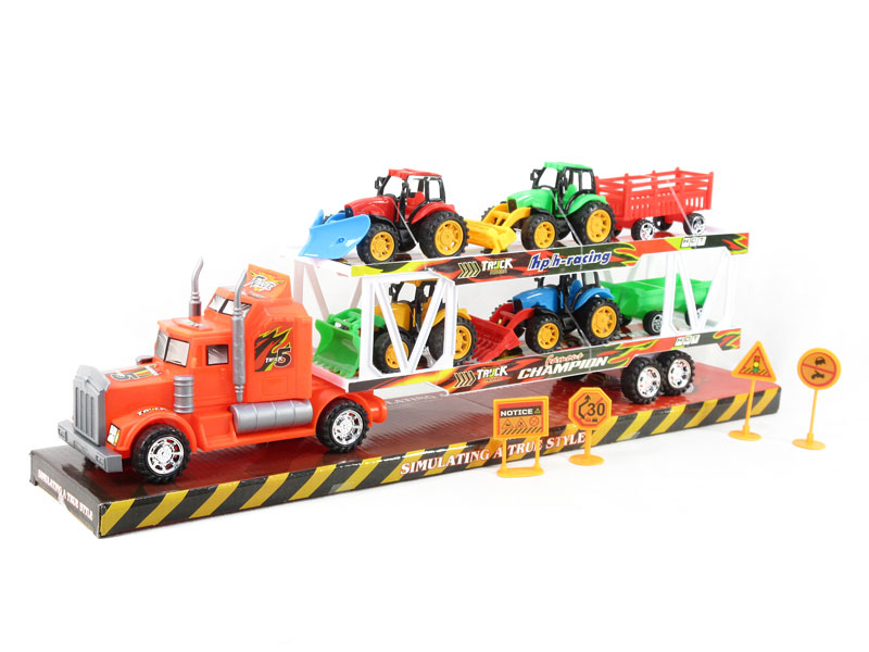 Friction Truck Tow Free Wheel Farmer Truck(2C) toys