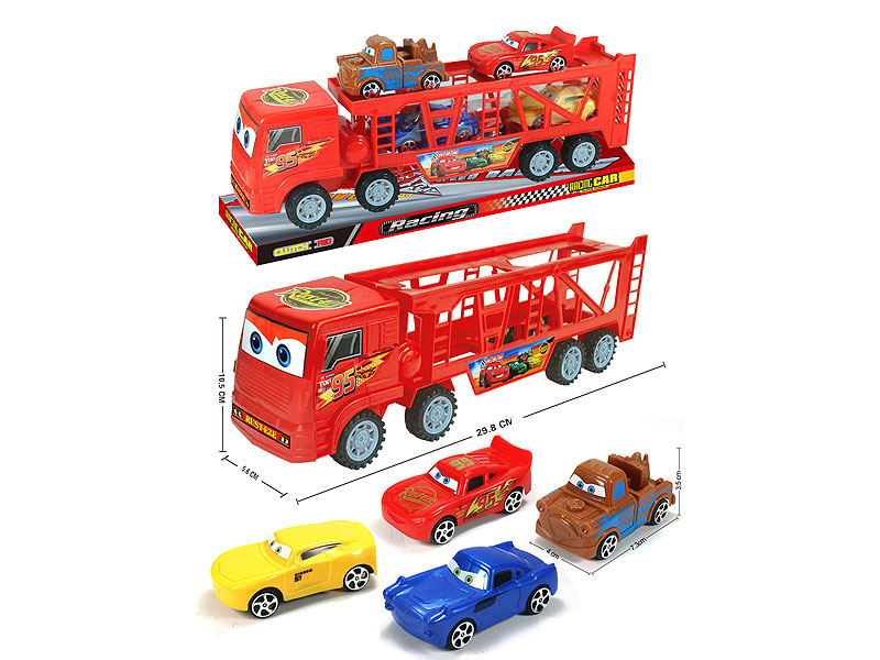 Friction Truck Tow Free Wheel Car toys