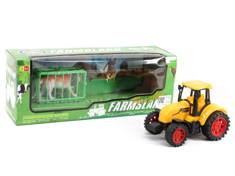 Friction Farmer Tractor Set toys