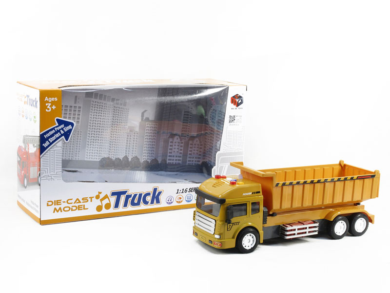 Die Cast Construction Truck Friction W/L_S toys