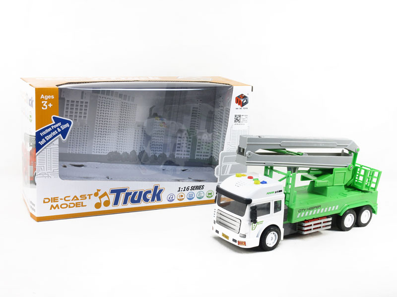 Die Cast Truck Friction W/L_S toys