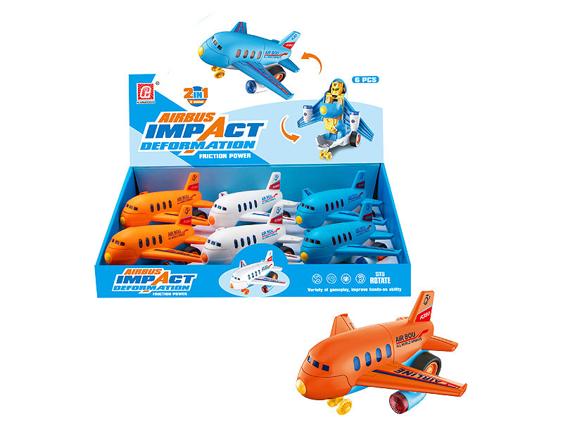 Friction Transforms Airplane(6in1) toys