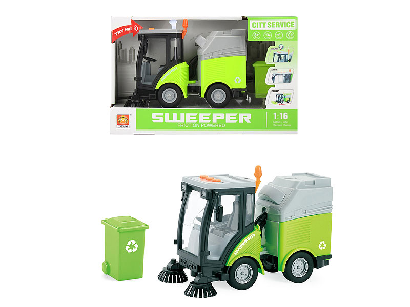 1:16 Friction Sweeper W/L_S toys