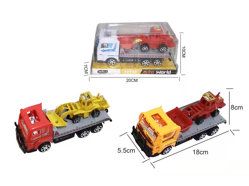 Friction Truck Tow Free Wheel Construction Truck(2S3C) toys