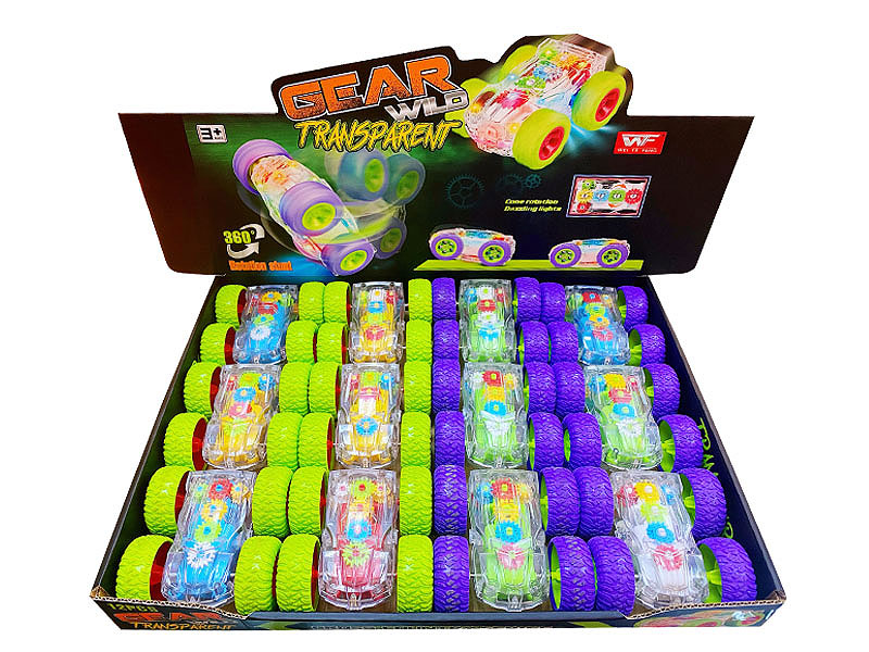 Friction Tumbling Car W/L(12in1) toys