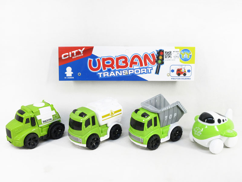Friction Sanitation Truck(4in1) toys