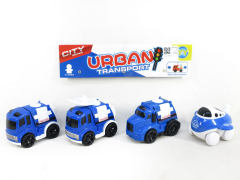 Friction Police Car(4in1)