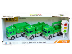 Friction Sanitation Truck W/L_S & Traffic Lights(3in1)