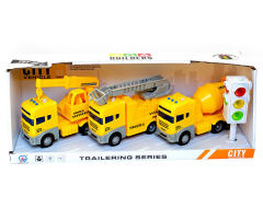 Friction Construction Truck W/L_S & Traffic Lights(3in1)