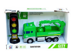 Friction Sanitation Truck W/L_S & Traffic Lights W/L_S