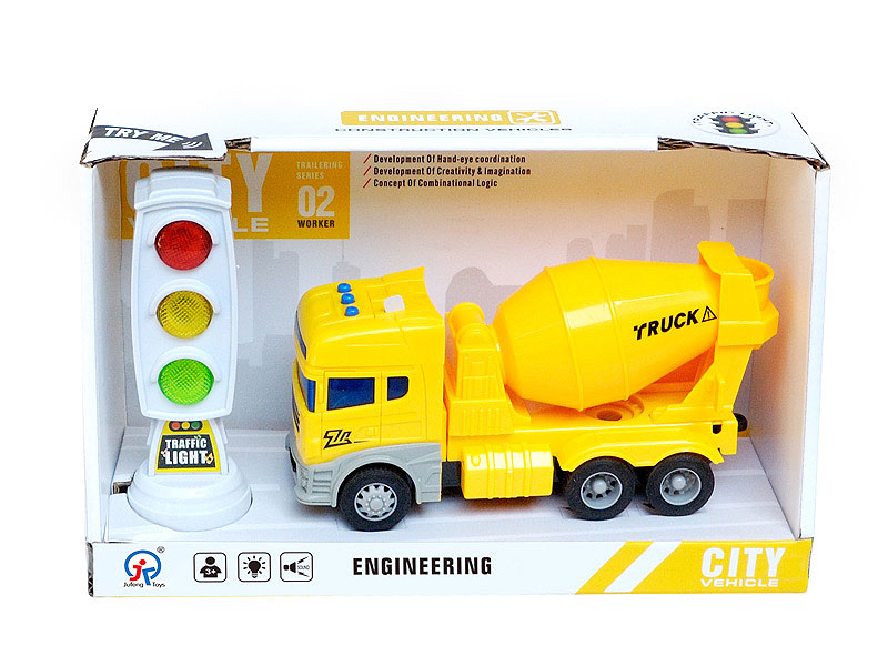 Friction Construction Truck W/L_S & Traffic Lights W/L_S toys