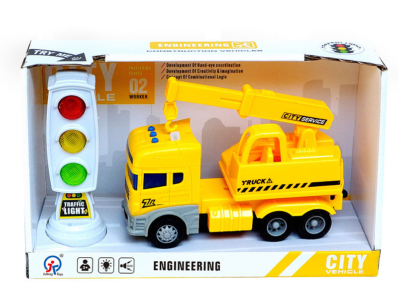 Friction Construction Truck W/L_S & Traffic Lights W/L_S toys