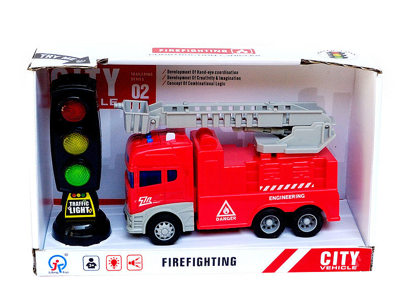 Friction Fire Engine W/L_S & Traffic Lights W/L_S toys