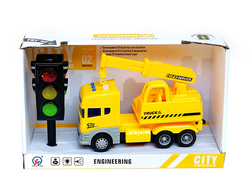 Friction Construction Truck W/L_S & Traffic Lights W/L toys