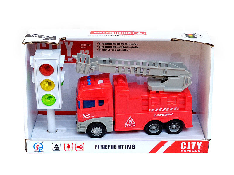 Friction Fire Engine W/L_S & Traffic Lights W/L toys