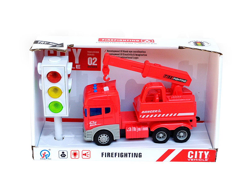 Friction Fire Engine W/L_S & Traffic Lights W/L toys