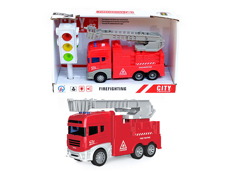 Friction Fire Engine W/L_S & Traffic Lights toys