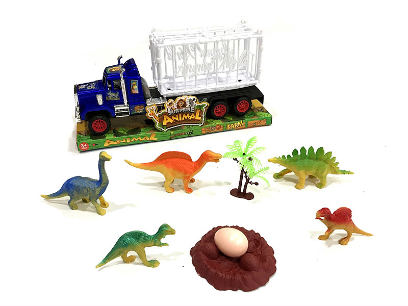 Friction Trailer Tow 5 Dinosaur toys