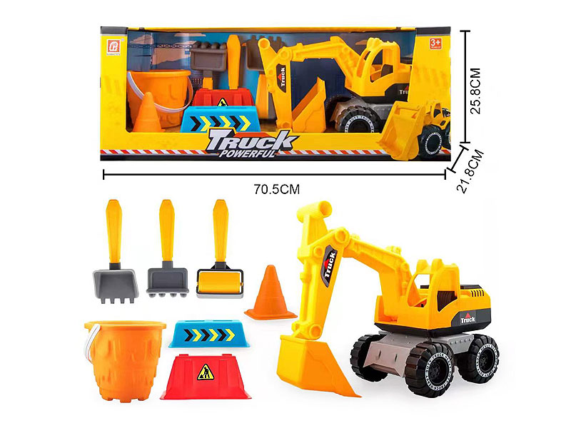 Friction Excavating Machinery Set toys