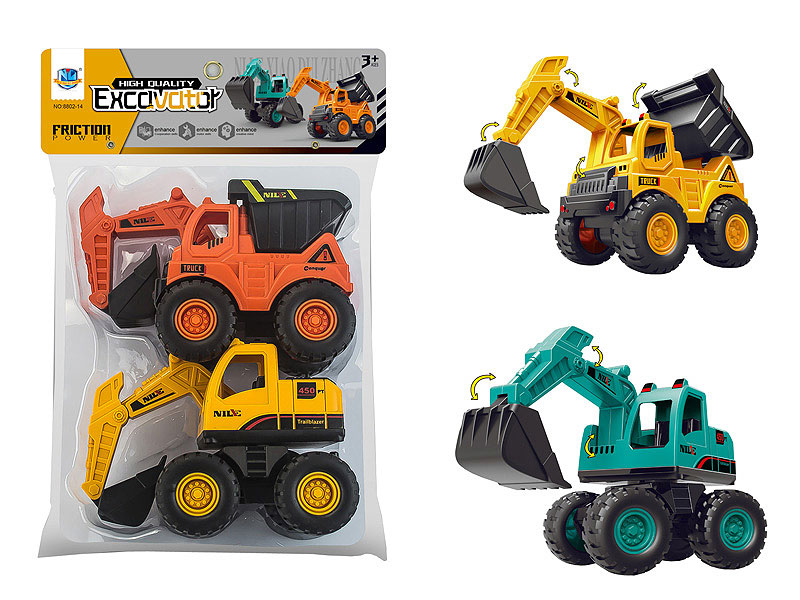 Friction Excavating Machinery(2in1) toys
