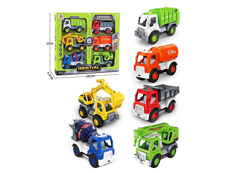 Friction Construction Truck(6in1) toys