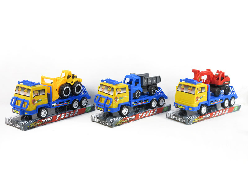 Friction Truck Tow Construction Truck(3S) toys