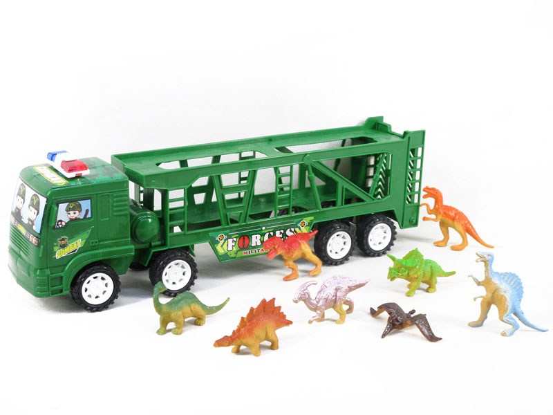 Friction Truck Tow Dinosaur toys