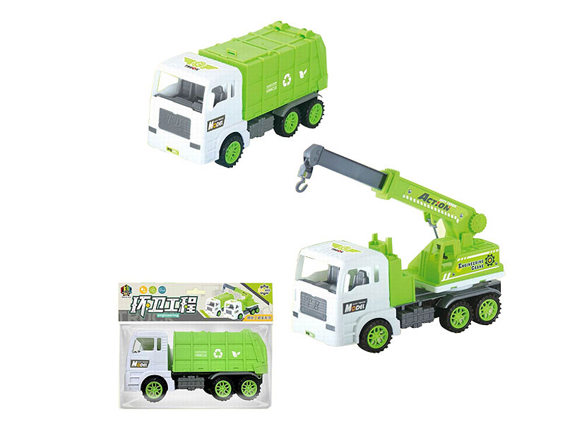 Friction Sanitation Truck(2S) toys