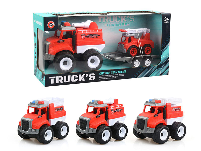 Friction Fire Engine Tow Free Wheel  Fire Engine(3S) toys