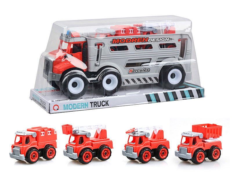 Friction  Fire Engine Tow Free Wheel Fire Engine toys