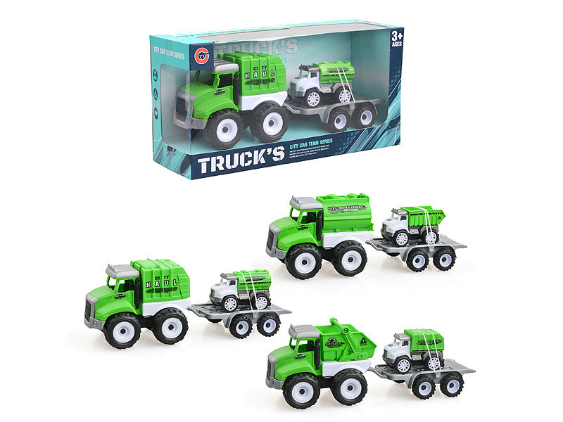 Friction Truck Tow Pull Back Car(3S) toys