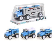 Friction Police Truck Tow Pull Back Police Car