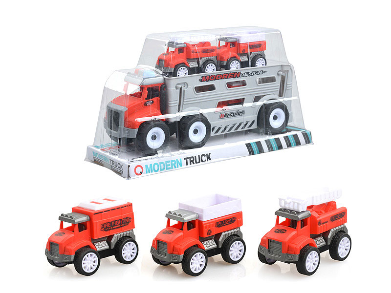 Friction Fire Engine Tow Free Wheel Fire Engine toys
