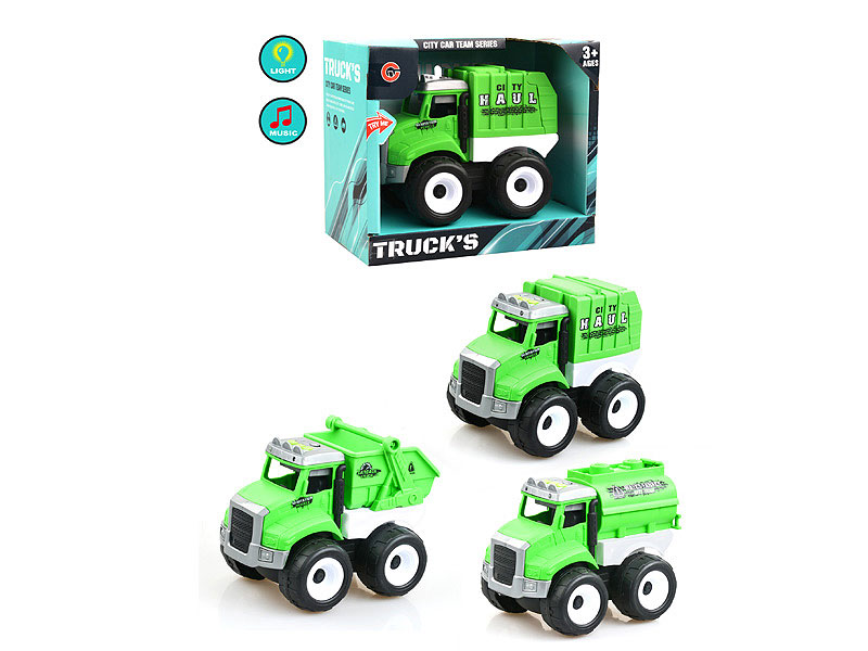 Friction Sanitation Truck W/L_M(3S) toys