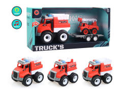 Friction Fire Engine W/L_M(3S) toys