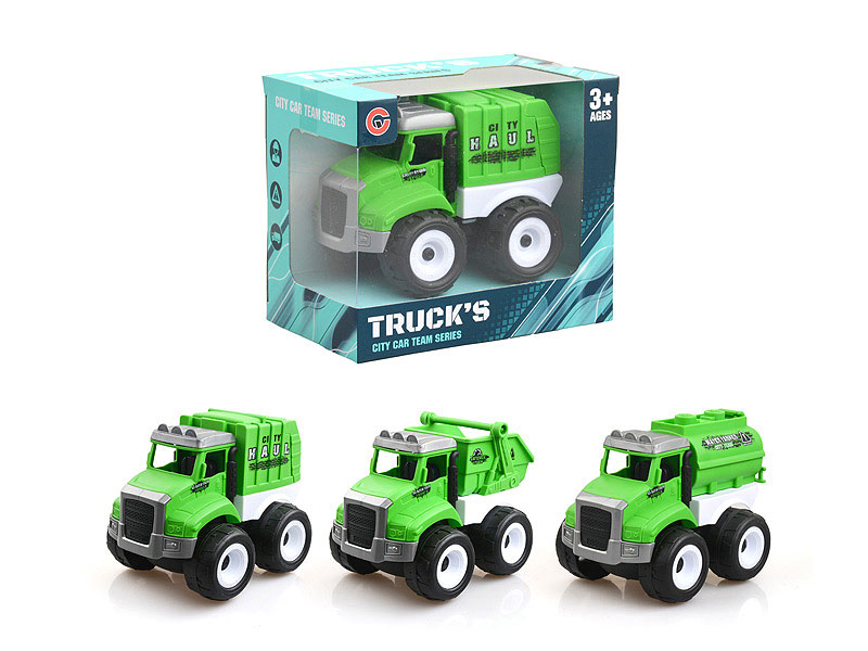 Friction Sanitation Truck(3S) toys