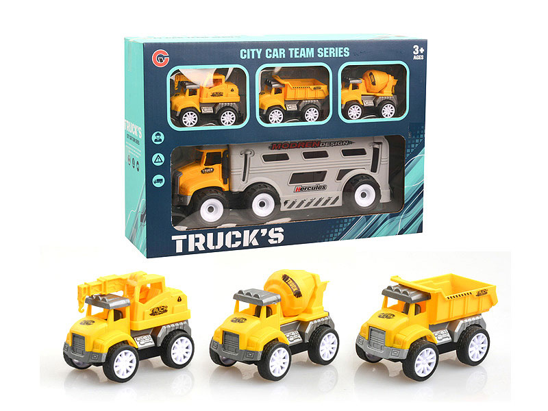 Friction Construction Truck & Pull Back Car toys