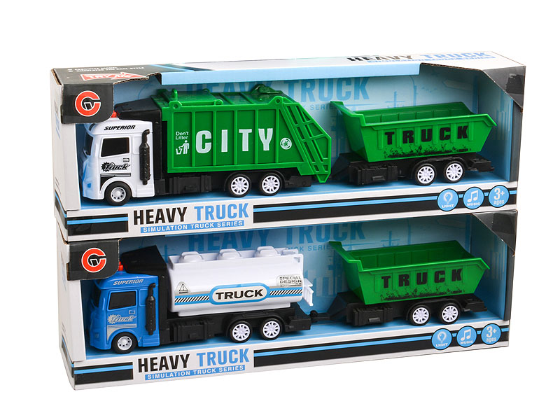 Friction Sanitation Truck W/L_M(2S) toys