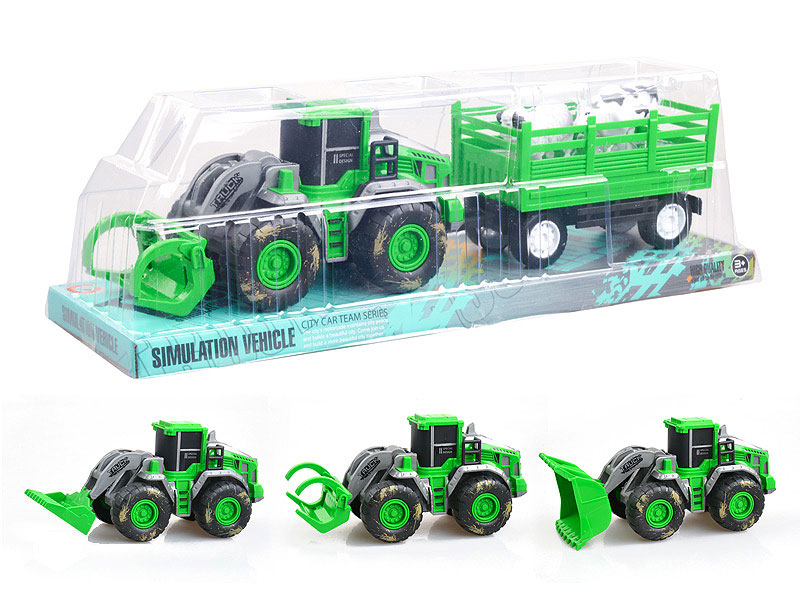 Friction Farmer Truck Tow Animals(3S) toys