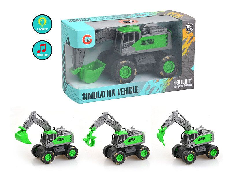 Friction Farmer Tractor W/L_M(3S) toys