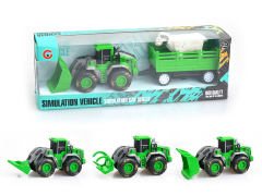 Friction Farmer Truck Tow Animals(3S) toys