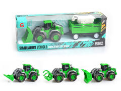 Friction Farmer Truck Tow Animals(3S)