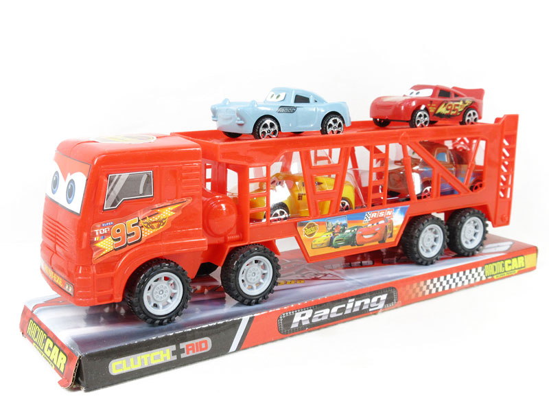 Friction Double Deck Trailer toys