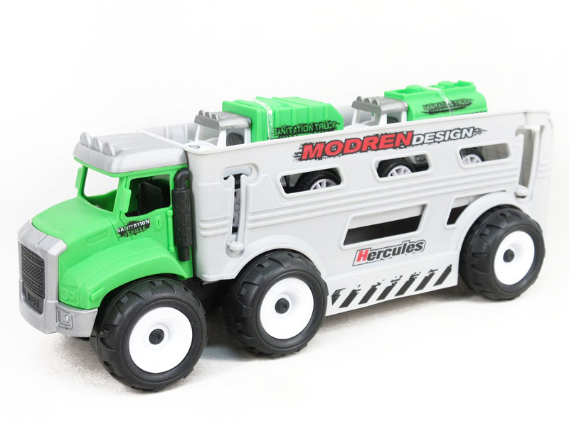 Friction Sanitation Truck toys